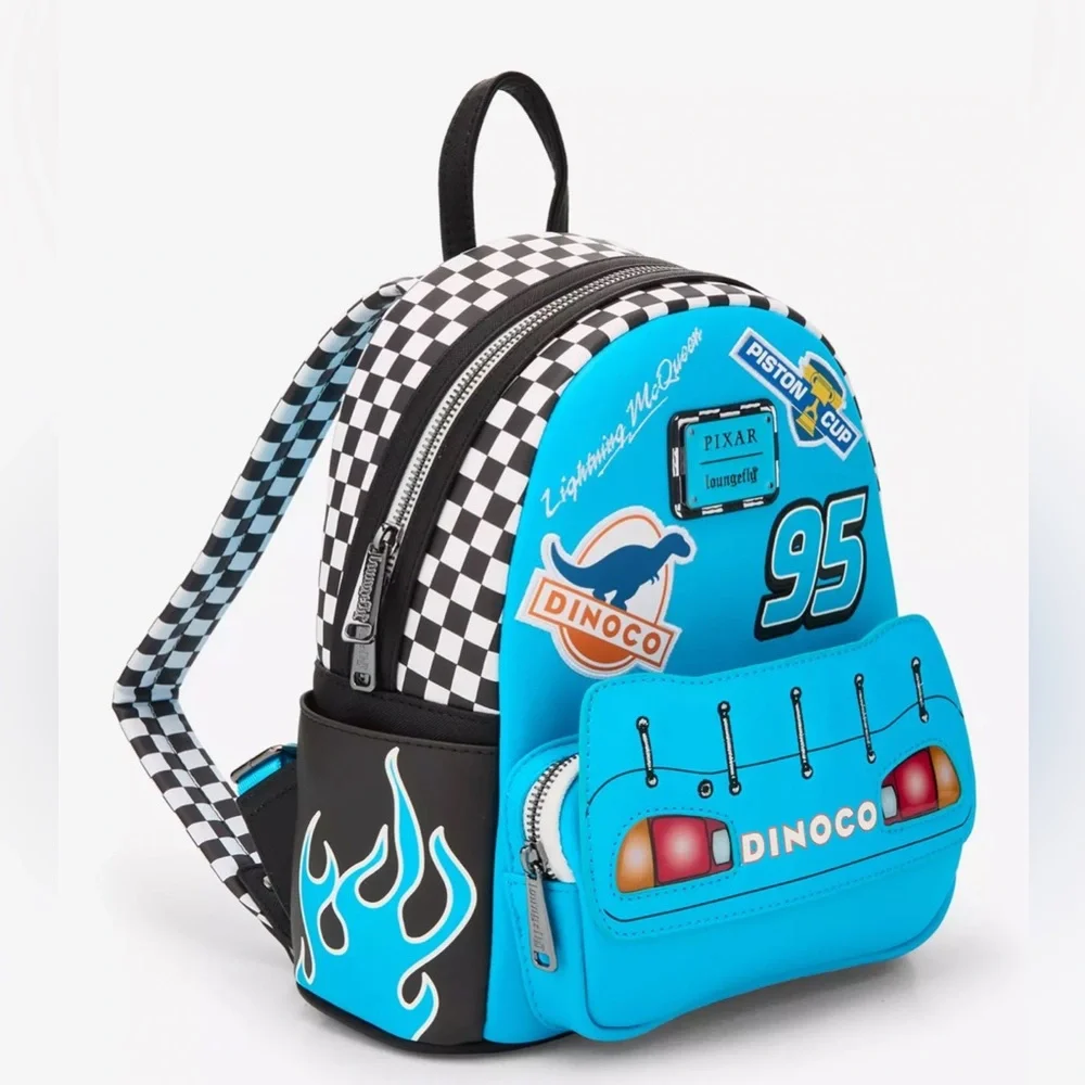 Loungefly Disney Pixar Cars Lightning McQueen Dinoco Light-Up Complete Set